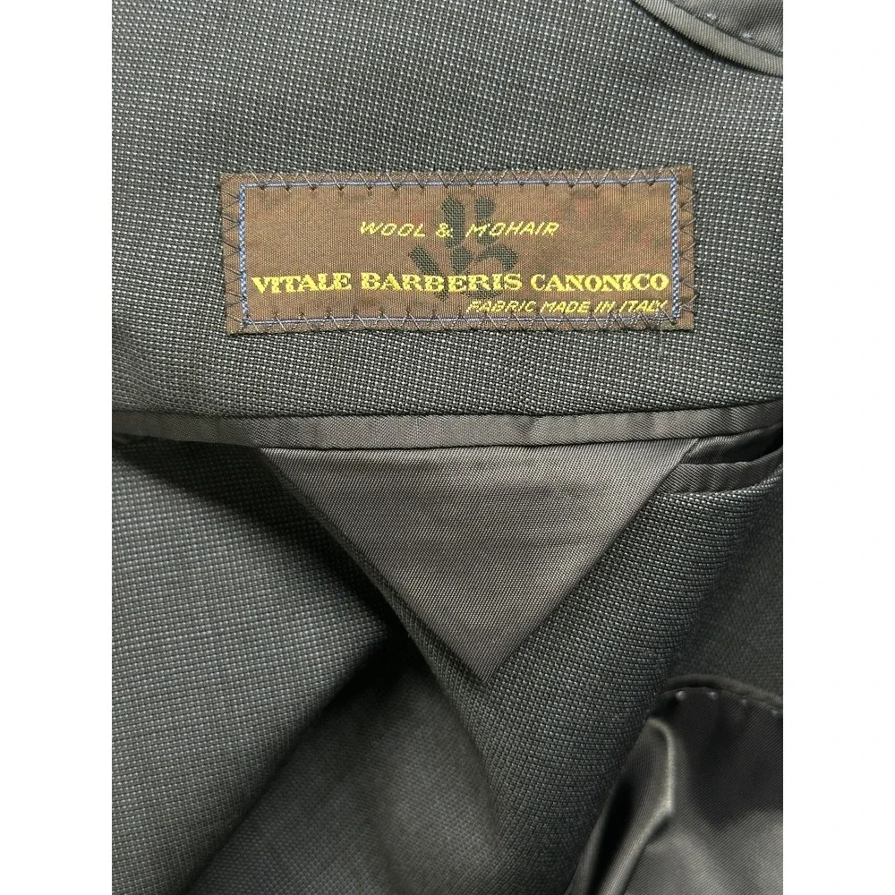 Banana Republic Blazer Men 44R Navy Wool Mohair Modern Fit Vitale Barberis Italy